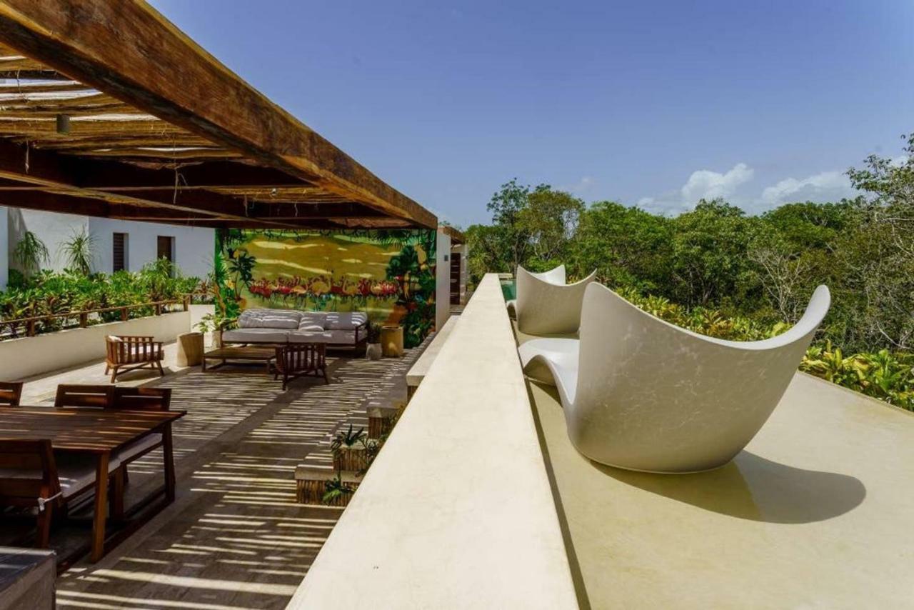 Jungle Luxury In Private Residential Area & Stunning Rooftop By Stella Rentals Tulum Exterior photo